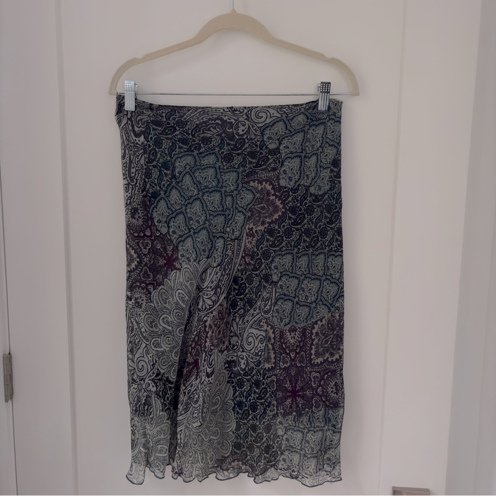 Patrizia Pepe Blue turquoise Paisley Skirt